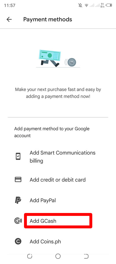 How To Pay Google Play Using GCash