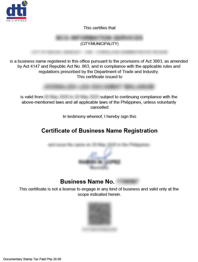 5 Steps On How To Pay DTI Registration Using GCash dti certificate